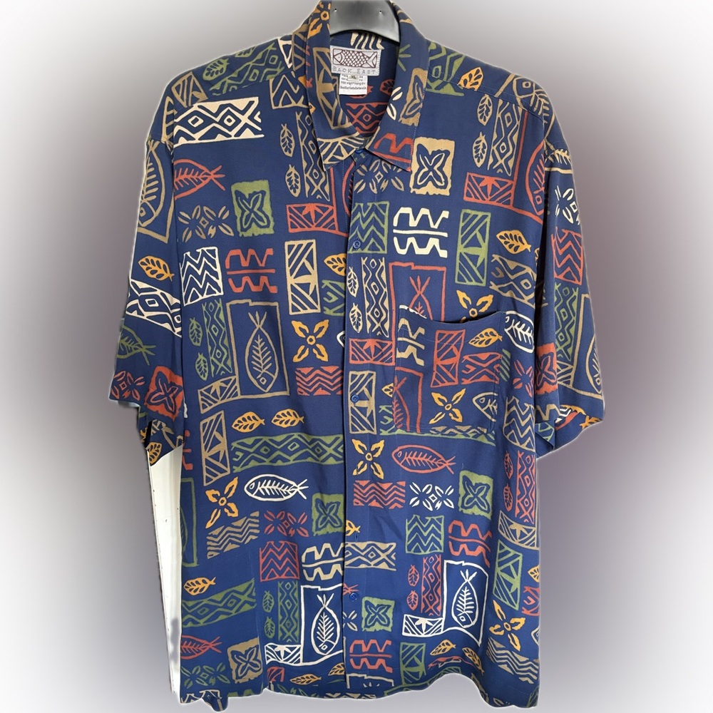 Back East Patterned Shirt XL